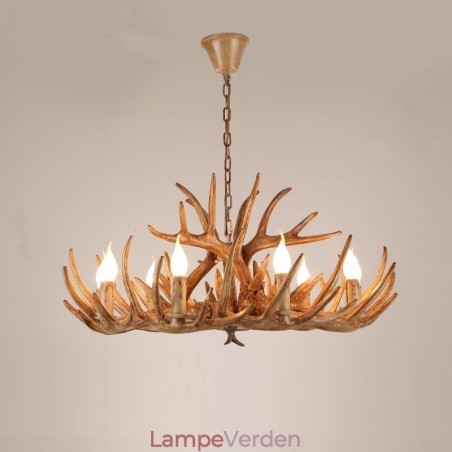9 Let To Etagers Rustik Kunstnerisk Retro Antler Antik Lysekrone 9 Let To Etagers Rustik Kunstnerisk Retro Antler Antik Lysekrone