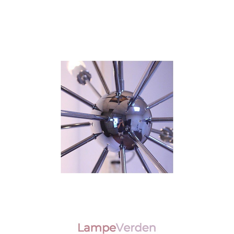 Lysekrone Modern Globe Living Pendant Spisestue Shopping Butik Night Metal Chrome