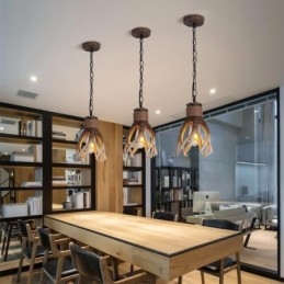 One Light Rustik Kunstnerisk Retro Antler Antik Pendel Light