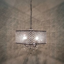 Traditionel klassisk krystalmaleri metal lysekrone