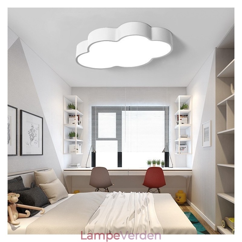 Macaron Multi colour Cloud Modern Nordic Style Flush Mount Loftslamper med akrylskærm