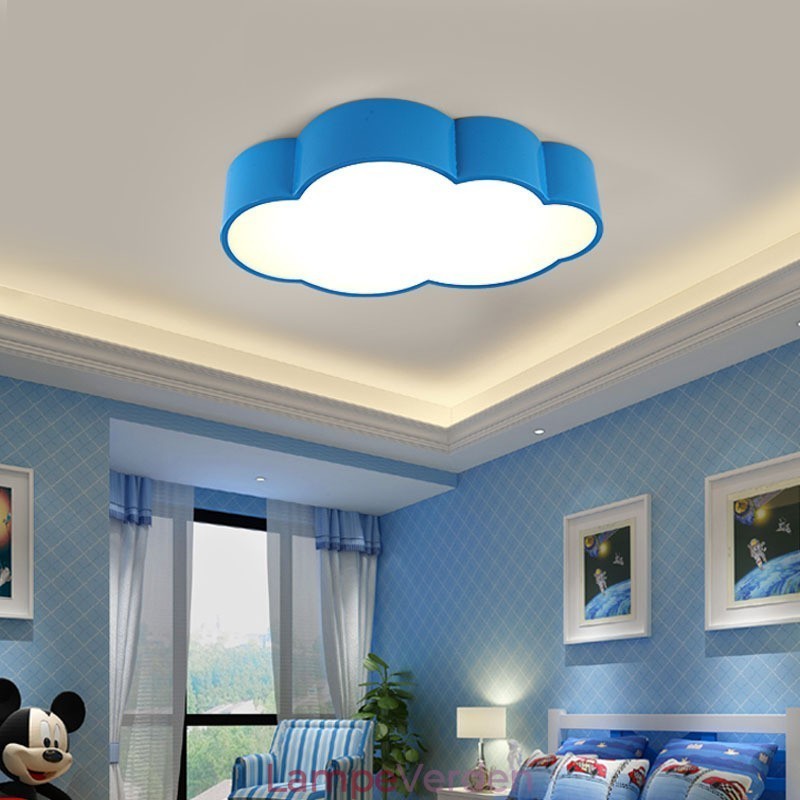 Macaron Multi colour Cloud Modern Nordic Style Flush Mount Loftslamper med akrylskærm