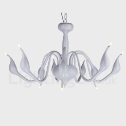 9 Let moderne moderne galvaniseret metal lysekrone