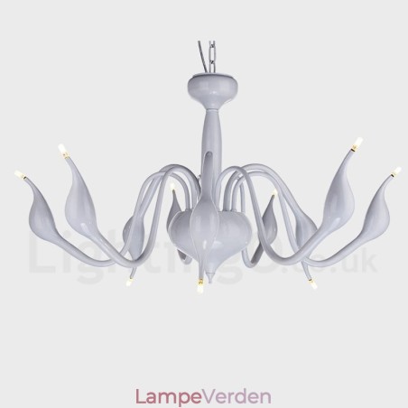 9 Let moderne moderne galvaniseret metal lysekrone 9 Let moderne moderne galvaniseret metal lysekrone