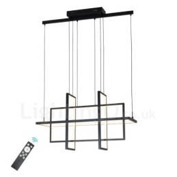 Dæmpbar pendel moderne design fire rektangler