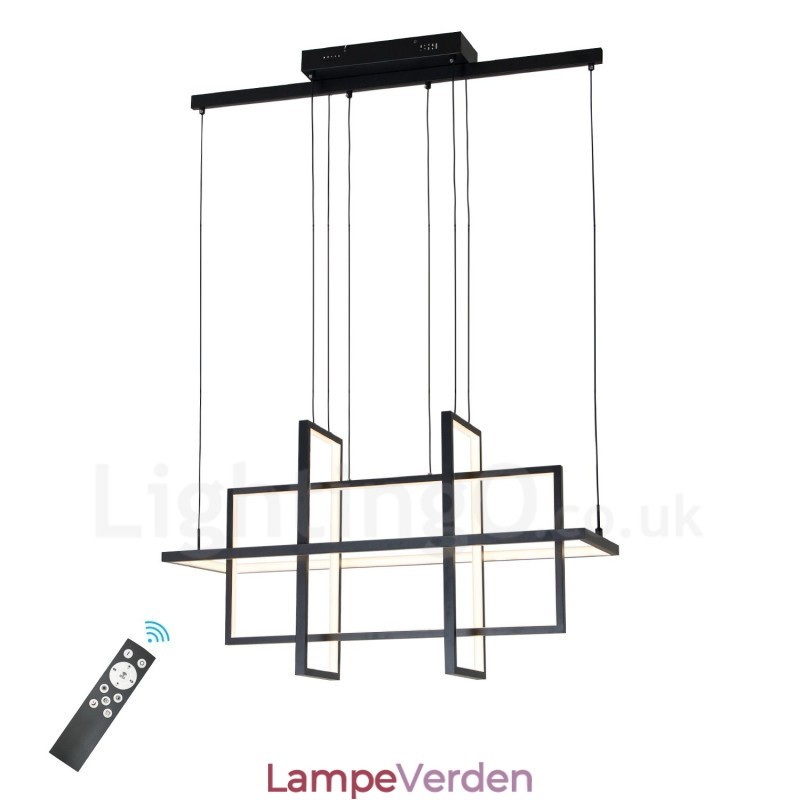 Dæmpbar pendel moderne design fire rektangler