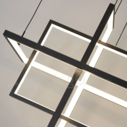 Dæmpbar pendel moderne design fire rektangler