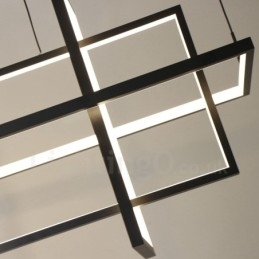 Dæmpbar pendel moderne design fire rektangler
