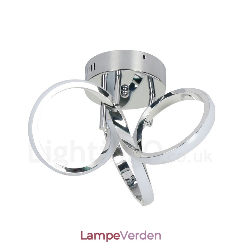 Triac Switch Dæmpbar Krom Moderne Moderne Nordisk Stil Flush Mount Rund Loftslampe