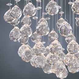 Lysekrone luksus moderne krystal 4 lys