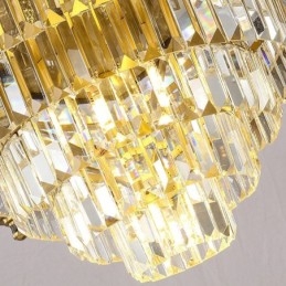 Stor luksus kobberkrystal lysekrone til 12+8+4 lysholder