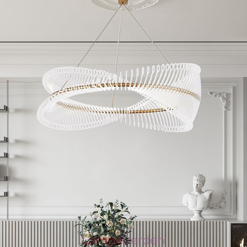 Postmoderne Strip Circle Pendel Light