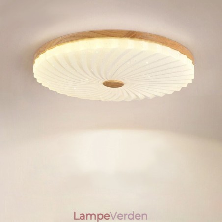 Nordisk Rund Enkel Moderne Massivt Træ Indsænket Loftslampe Nordisk Rund Enkel Moderne Massivt Træ Indsænket Loftslampe