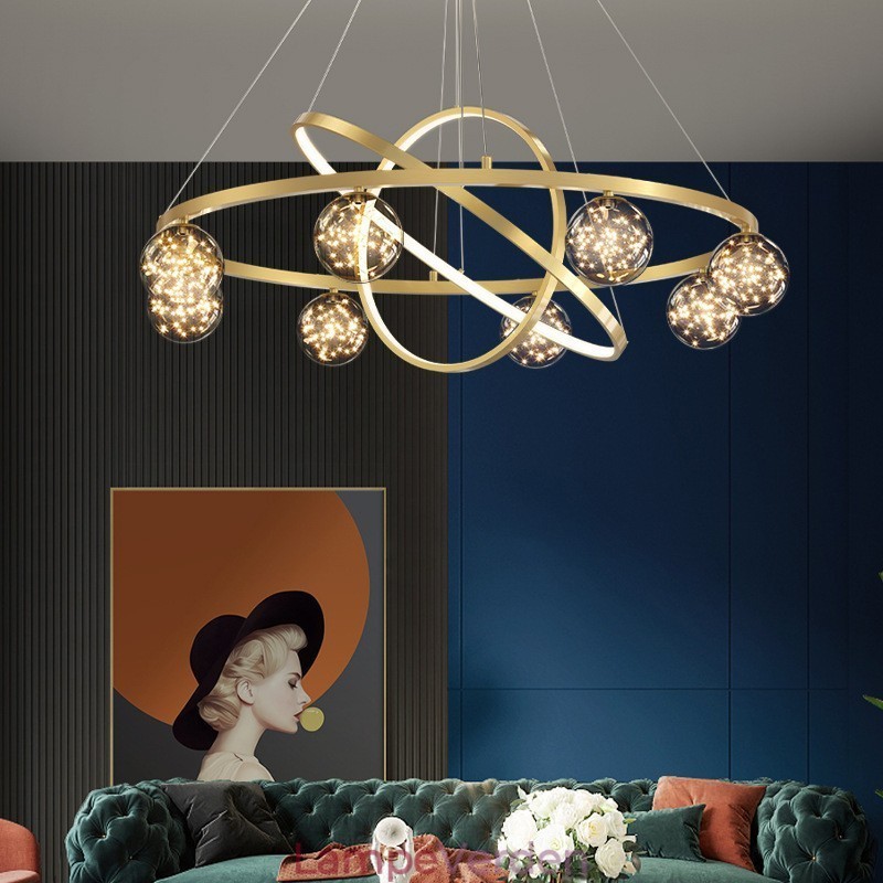 Nordic Modern Gold Circle Pendel