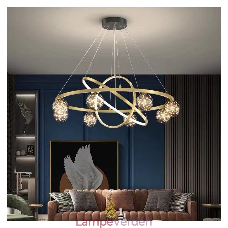 Nordic Modern Gold Circle Pendel