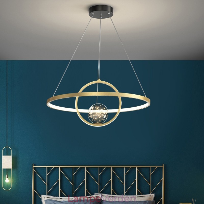 Nordic Modern Gold Circle Pendel