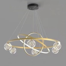 Nordic Modern Gold Circle Pendel
