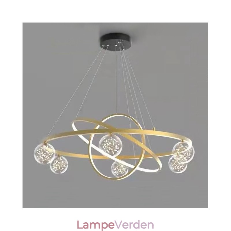 Nordic Modern Gold Circle Pendel