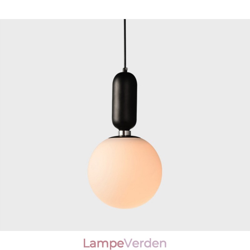 Moderne moderne pendel med glasskærm