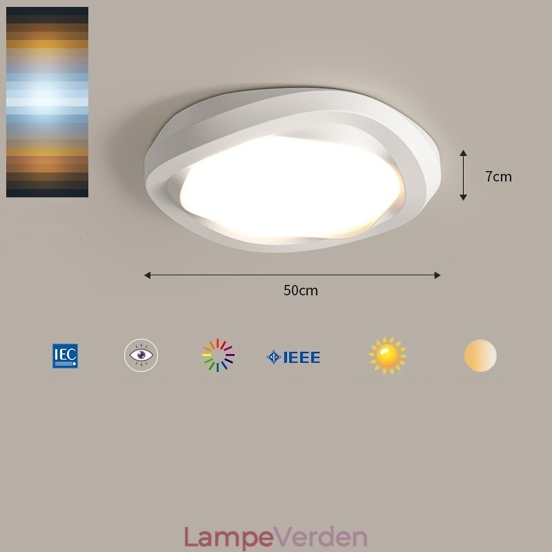 Dæmpbar fuld spektrum øjenbeskyttelse i flere farver Moderne planmonteret loftslampe indendørs belysningsarmaturer