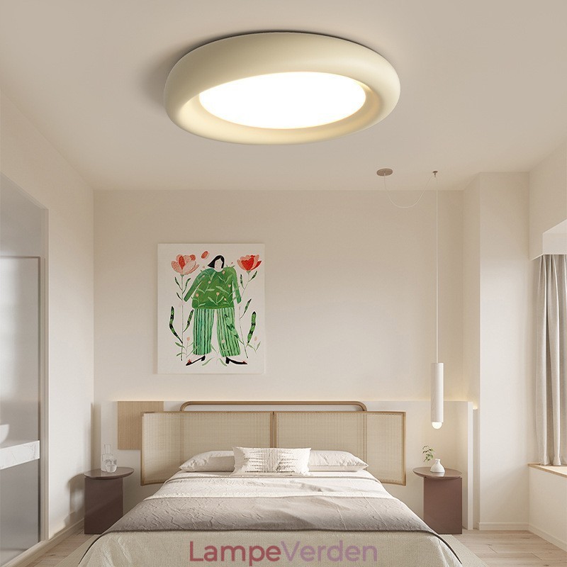 Dæmpbar rund fuld spektrum øjenbeskyttelse i flere farver Moderne flush-mount loftslampe indendørs belysningsarmaturer