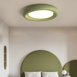 Dæmpbar rund fuld spektrum øjenbeskyttelse i flere farver Moderne flush-mount loftslampe indendørs belysningsarmaturer