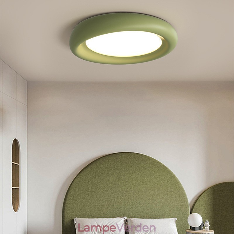 Dæmpbar rund fuld spektrum øjenbeskyttelse i flere farver Moderne flush-mount loftslampe indendørs belysningsarmaturer
