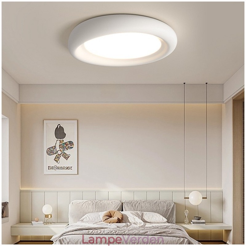 Dæmpbar rund fuld spektrum øjenbeskyttelse i flere farver Moderne flush-mount loftslampe indendørs belysningsarmaturer