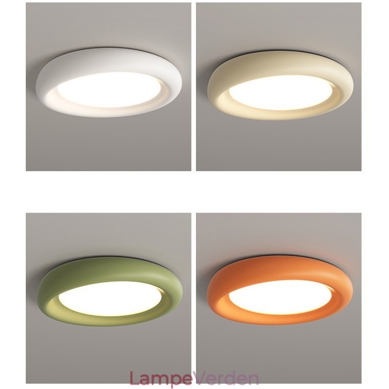 Dæmpbar rund fuld spektrum øjenbeskyttelse i flere farver Moderne flush-mount loftslampe indendørs belysningsarmaturer