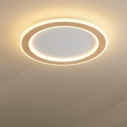 Rundt træ Moderne flush-mount loftslampe indendørs lysarmatur