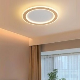 Rundt træ Moderne flush-mount loftslampe indendørs lysarmatur