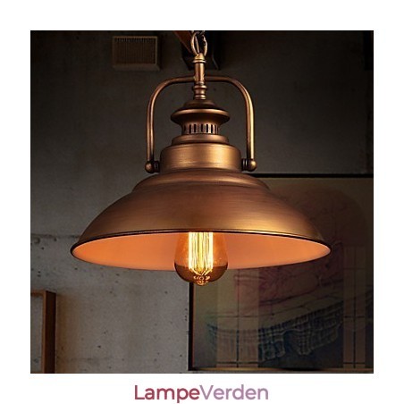 Retro pendel med metalparaplyskærm i gammel fabriksstil Retro pendel med metalparaplyskærm i gammel fabriksstil