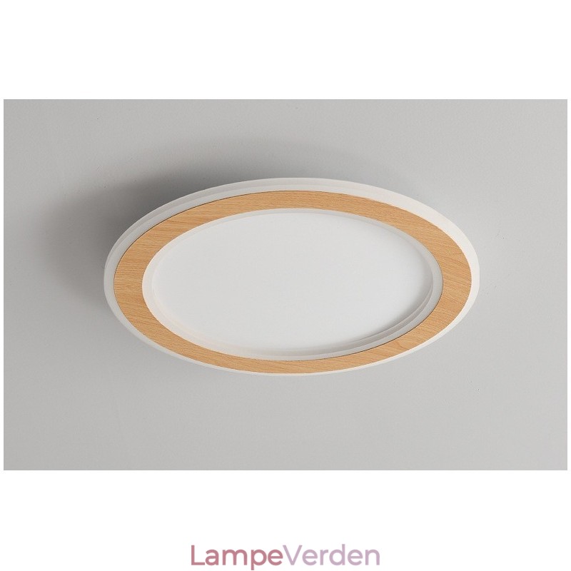 Rundt træ Moderne flush-mount loftslampe indendørs lysarmatur