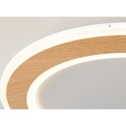 Rundt træ Moderne flush-mount loftslampe indendørs lysarmatur