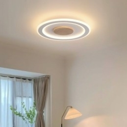 Rundt træ Moderne flush-mount loftslampe indendørs lysarmatur