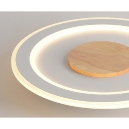 Rundt træ Moderne flush-mount loftslampe indendørs lysarmatur