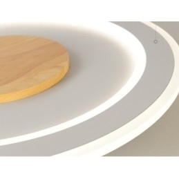 Rundt træ Moderne flush-mount loftslampe indendørs lysarmatur