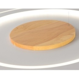 Rundt træ Moderne flush-mount loftslampe indendørs lysarmatur