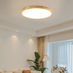 Rundt træ Moderne flush-mount loftslampe indendørs lysarmatur