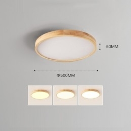 Rundt træ Moderne flush-mount loftslampe indendørs lysarmatur