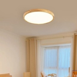 Rundt træ Moderne flush-mount loftslampe indendørs lysarmatur