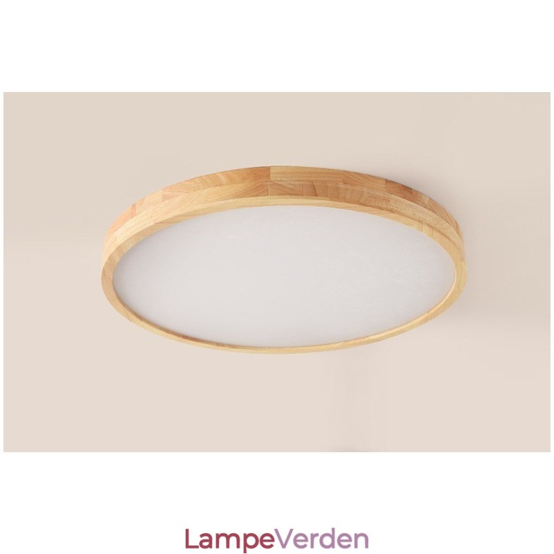 Rundt træ Moderne flush-mount loftslampe indendørs lysarmatur