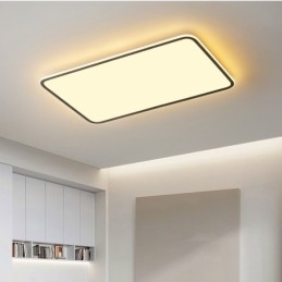 Moderne stor størrelse dæmpbar rektangel Flush Mount loftslampe indendørs lysarmatur