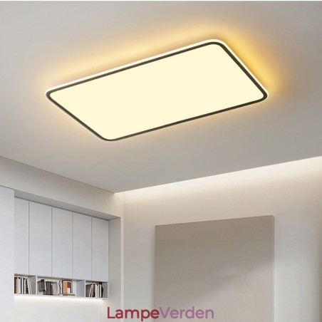 Moderne stor størrelse dæmpbar rektangel Flush Mount loftslampe indendørs lysarmatur Moderne stor størrelse dæmpbar rektangel Flush Mount loftslampe indendørs lysarmatur