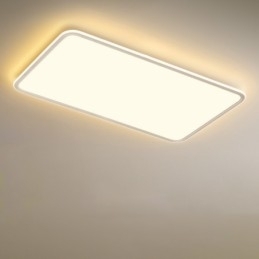 Moderne stor størrelse dæmpbar rektangel Flush Mount loftslampe indendørs lysarmatur