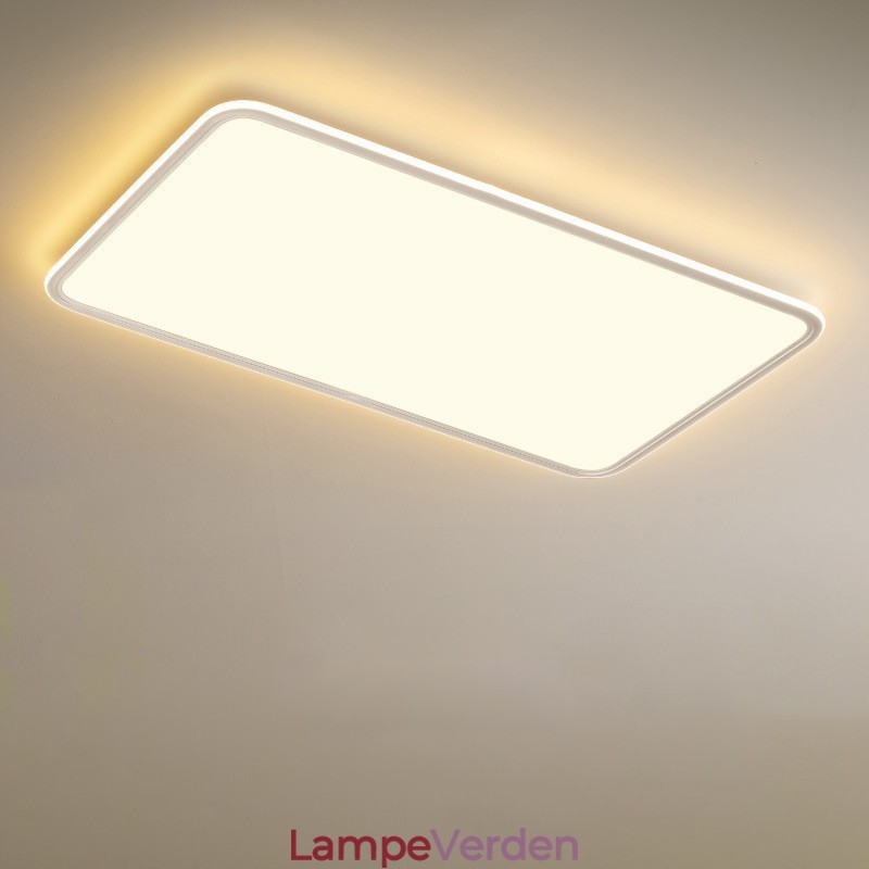 Moderne stor størrelse dæmpbar rektangel Flush Mount loftslampe indendørs lysarmatur