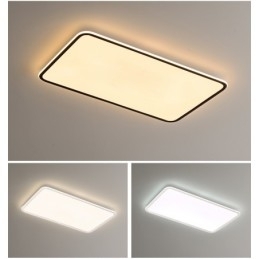 Moderne stor størrelse dæmpbar rektangel Flush Mount loftslampe indendørs lysarmatur
