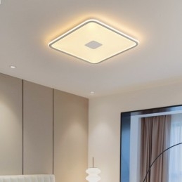 Moderne dæmpbar firkantet flush-mount loftlampe fuld spektrum øjenbeskyttelse