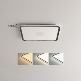 Moderne dæmpbar firkantet flush-mount loftlampe fuld spektrum øjenbeskyttelse