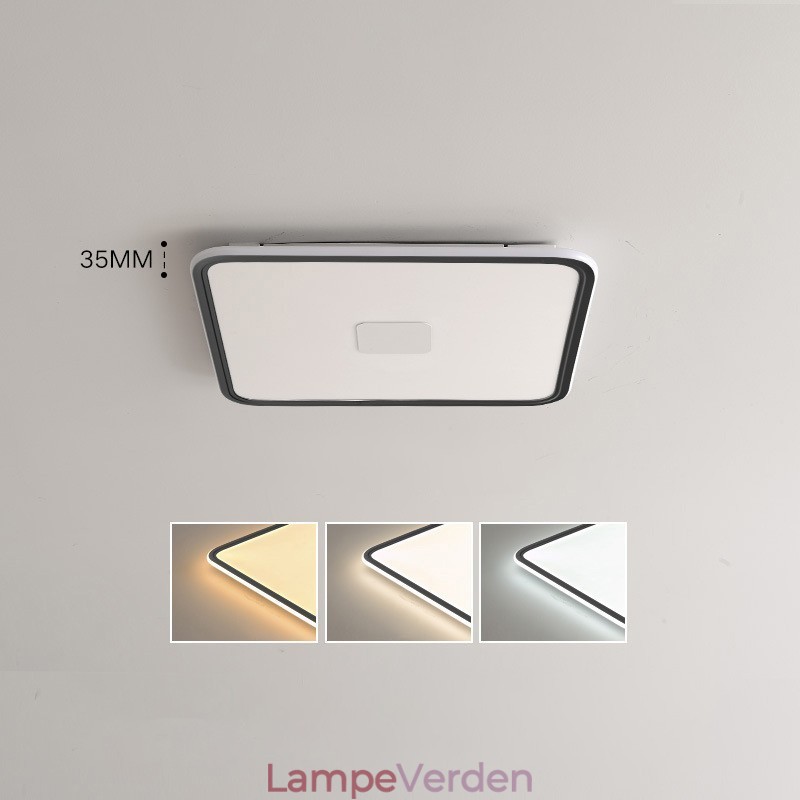 Moderne dæmpbar firkantet flush-mount loftlampe fuld spektrum øjenbeskyttelse